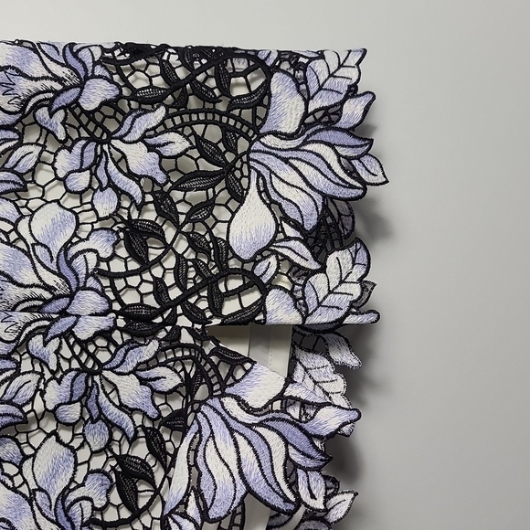 ANTONIO MELANI Floral Cut Out Lace Lined Skirt Size 2 - Picture 8 of 13